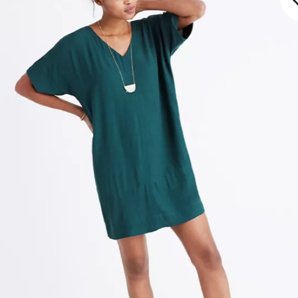 Madewell Green Viscose Novel Dress | Sz M